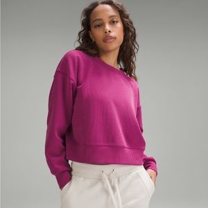 Perfectly oversized cropped crew *ribbed